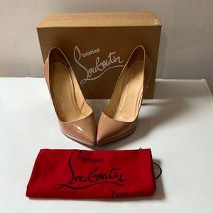 Authentic Christian louboutin pigalle Plato 120 patent calf